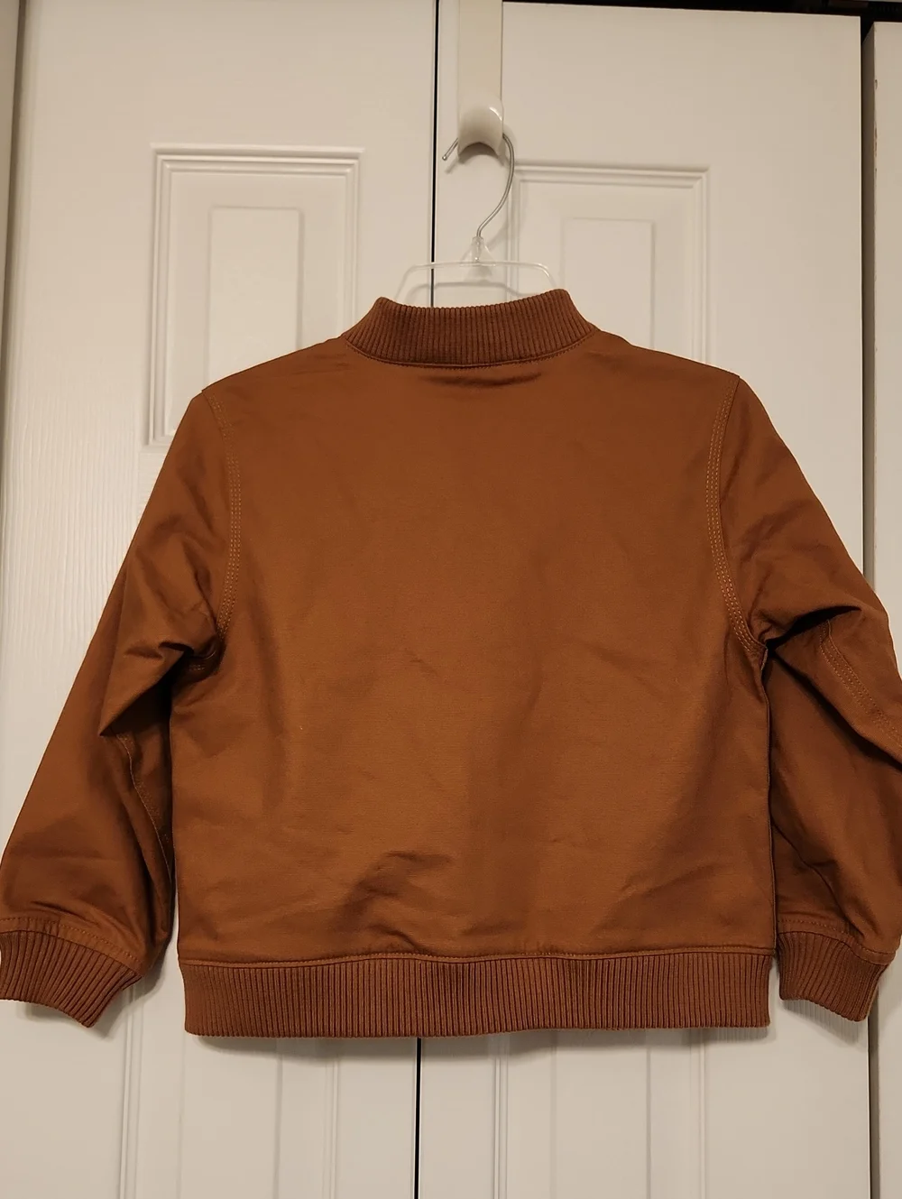 Carhartt Kids' Rugged Flex Brown Canvas Bomber Jacket
